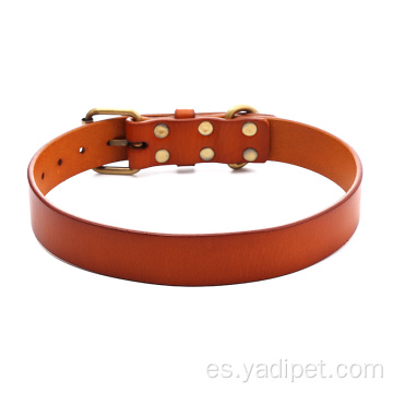 Collar de perro de cuero OEM Cuero genuino